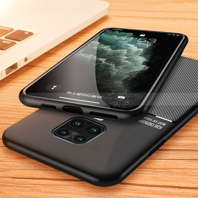 Funda Silicona Carcasa Ultrafina Goma con Magnetico para Xiaomi Redmi Note 9 Pro