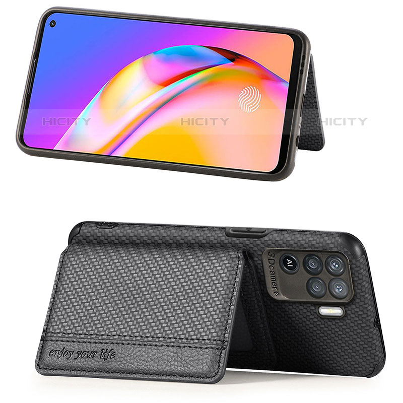 Funda Silicona Carcasa Ultrafina Goma con Magnetico S01D para Oppo F19 Pro