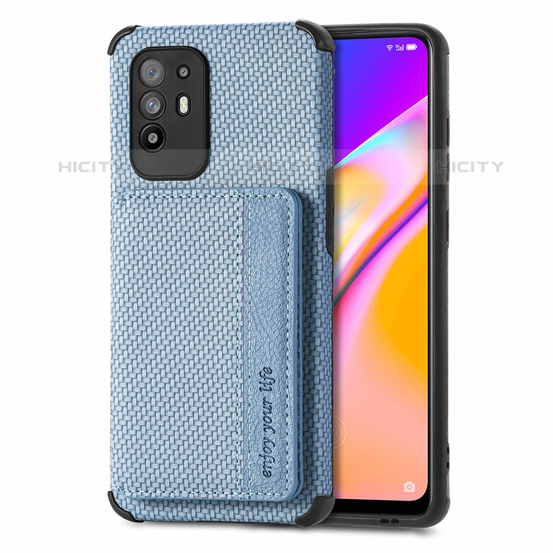 Funda Silicona Carcasa Ultrafina Goma con Magnetico S01D para Oppo F19 Pro+ Plus 5G