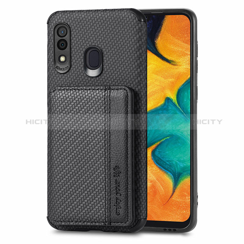 Funda Silicona Carcasa Ultrafina Goma con Magnetico S01D para Samsung Galaxy A20