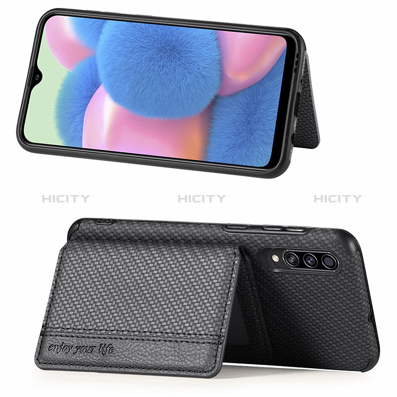 Funda Silicona Carcasa Ultrafina Goma con Magnetico S01D para Samsung Galaxy A30S