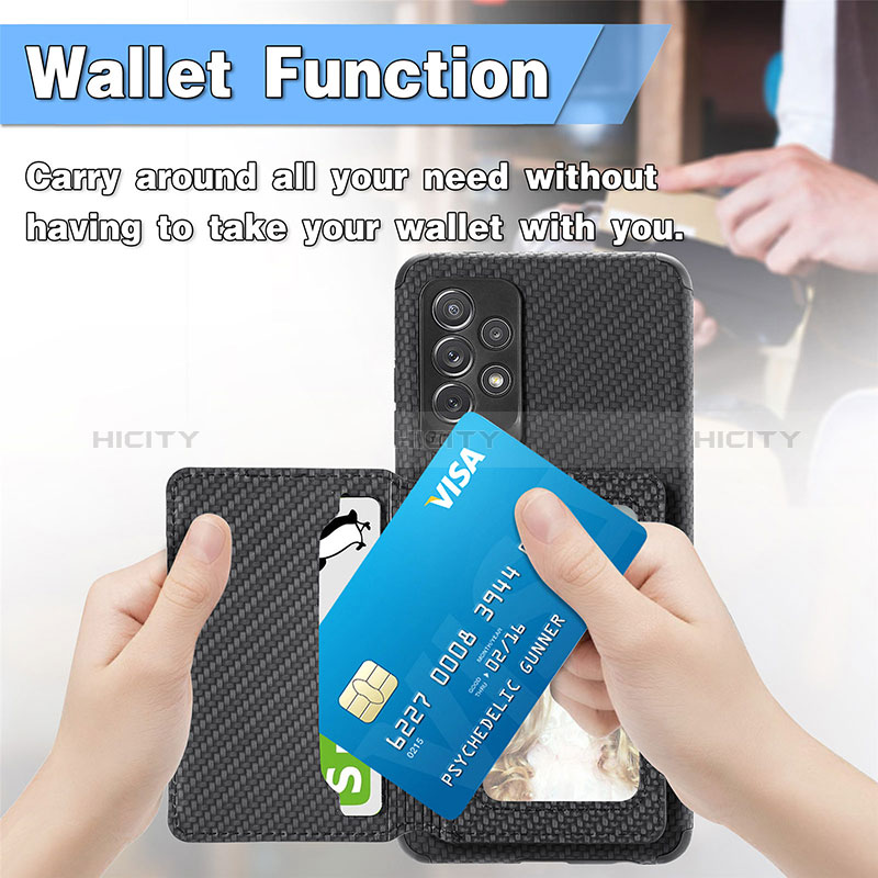 Funda Silicona Carcasa Ultrafina Goma con Magnetico S01D para Samsung Galaxy A52s 5G