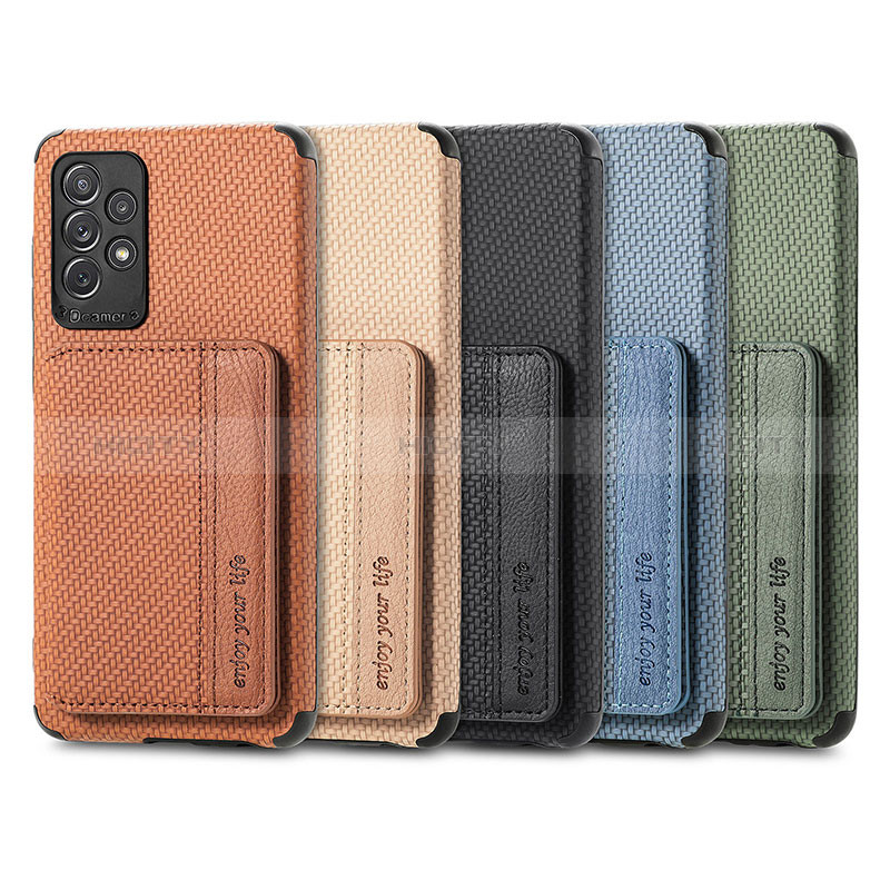 Funda Silicona Carcasa Ultrafina Goma con Magnetico S01D para Samsung Galaxy A52s 5G