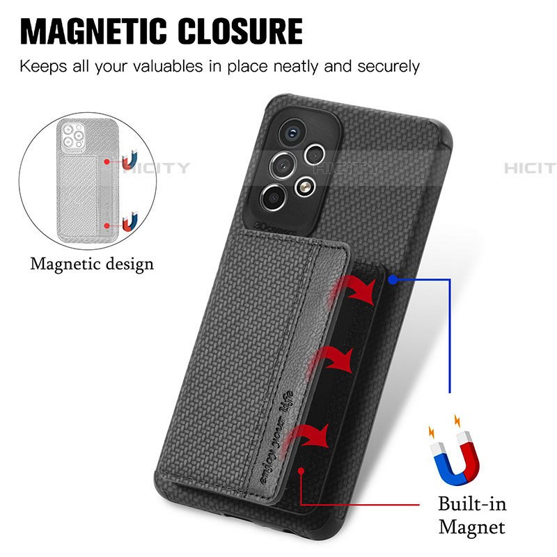 Funda Silicona Carcasa Ultrafina Goma con Magnetico S01D para Samsung Galaxy A73 5G