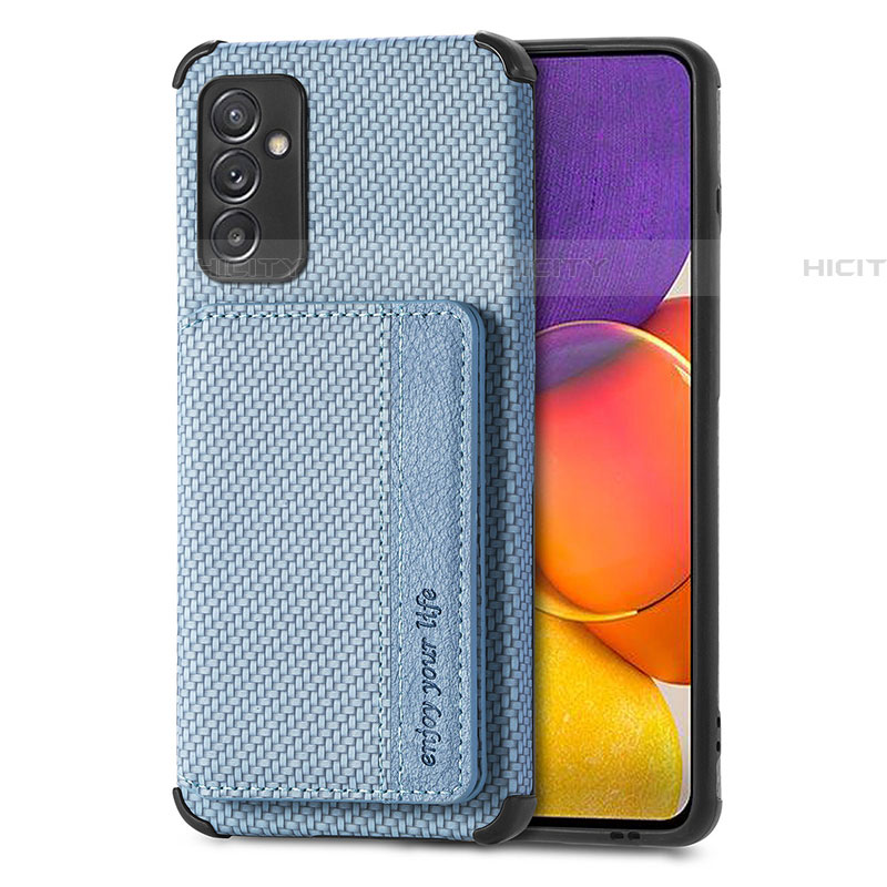 Funda Silicona Carcasa Ultrafina Goma con Magnetico S01D para Samsung Galaxy A82 5G Azul