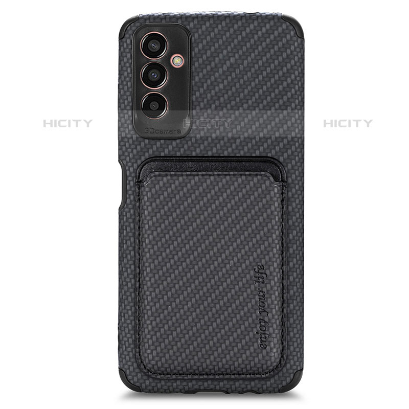 Funda Silicona Carcasa Ultrafina Goma con Magnetico S01D para Samsung Galaxy M13 5G Negro