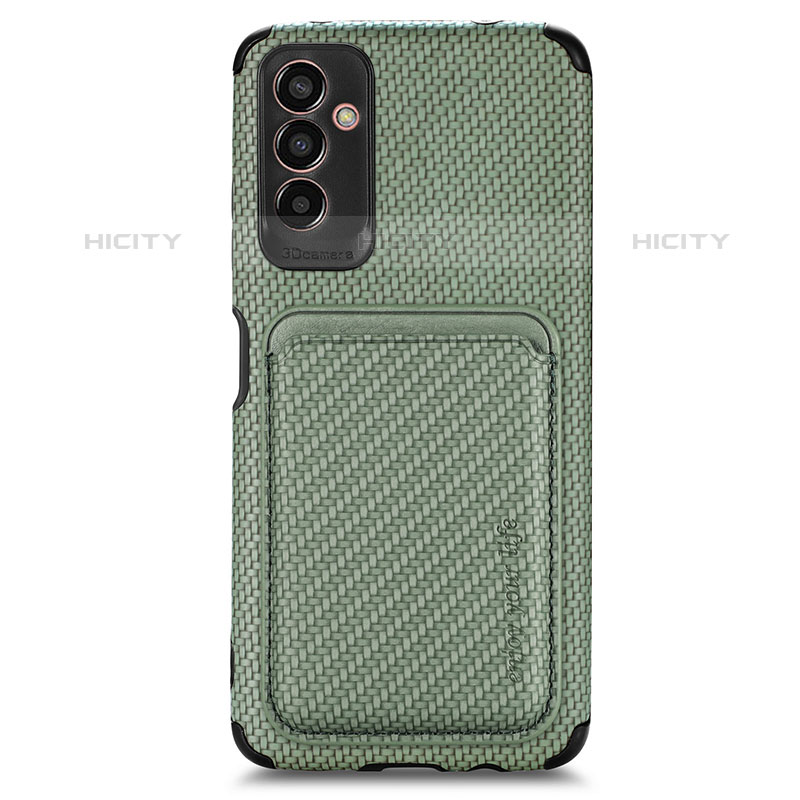 Funda Silicona Carcasa Ultrafina Goma con Magnetico S01D para Samsung Galaxy M13 5G Verde