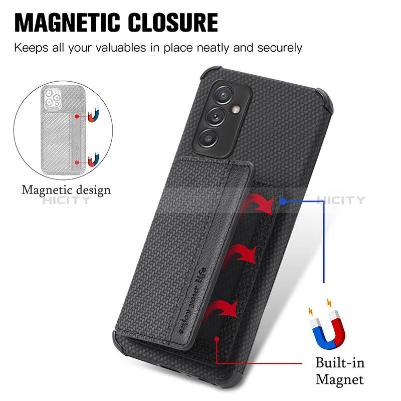 Funda Silicona Carcasa Ultrafina Goma con Magnetico S01D para Samsung Galaxy Quantum2 5G