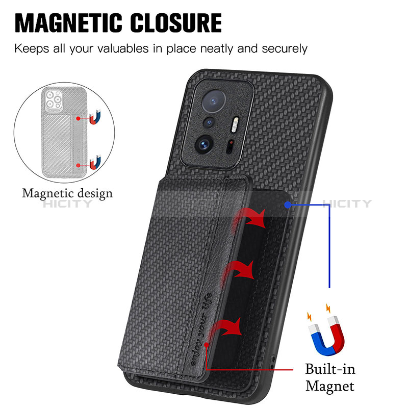 Funda Silicona Carcasa Ultrafina Goma con Magnetico S01D para Xiaomi Mi 11T Pro 5G