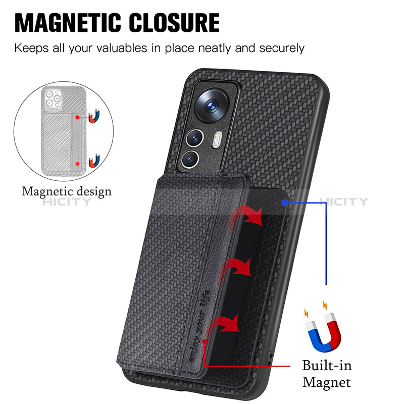Funda Silicona Carcasa Ultrafina Goma con Magnetico S01D para Xiaomi Mi 12T Pro 5G