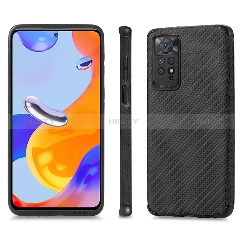 Funda Silicona Carcasa Ultrafina Goma con Magnetico S01D para Xiaomi Redmi Note 11 Pro 5G