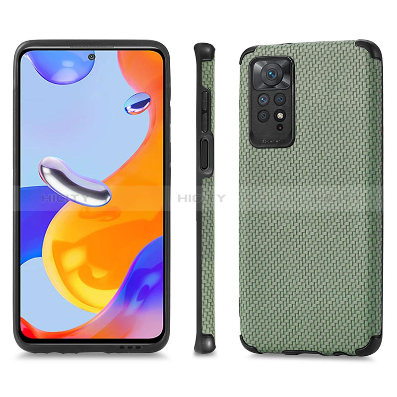 Funda Silicona Carcasa Ultrafina Goma con Magnetico S01D para Xiaomi Redmi Note 11 Pro 5G