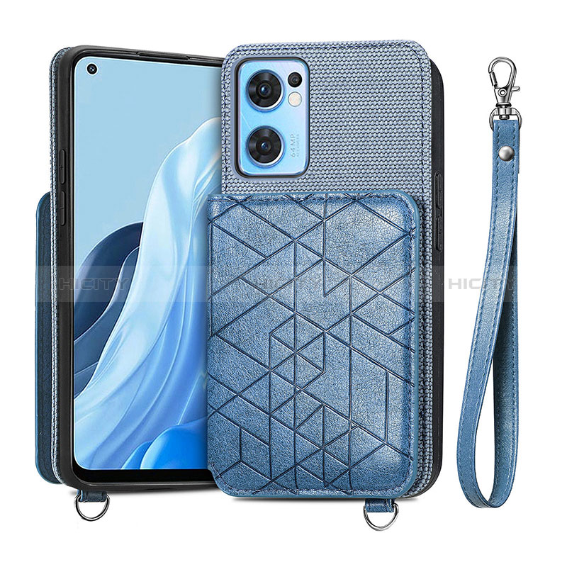 Funda Silicona Carcasa Ultrafina Goma con Magnetico S02D para Oppo Find X5 Lite 5G