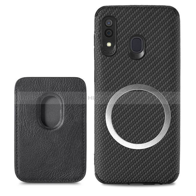 Funda Silicona Carcasa Ultrafina Goma con Magnetico S02D para Samsung Galaxy A20