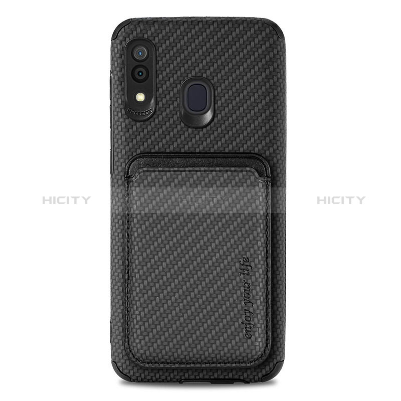 Funda Silicona Carcasa Ultrafina Goma con Magnetico S02D para Samsung Galaxy A20