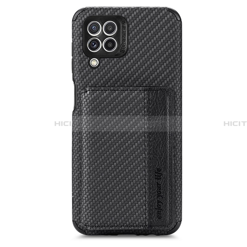 Funda Silicona Carcasa Ultrafina Goma con Magnetico S02D para Samsung Galaxy A22 4G Negro