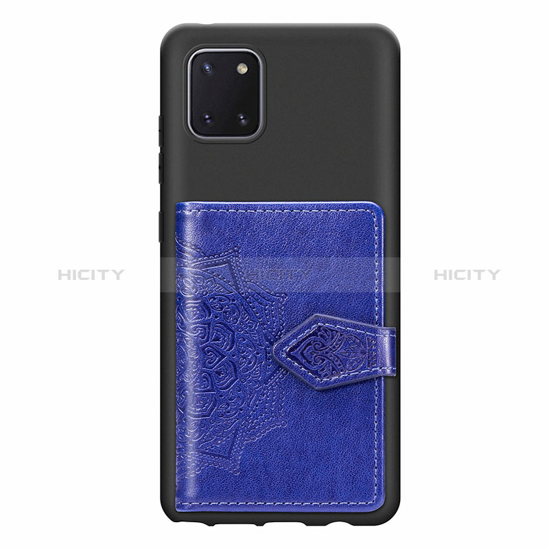 Funda Silicona Carcasa Ultrafina Goma con Magnetico S02D para Samsung Galaxy A81