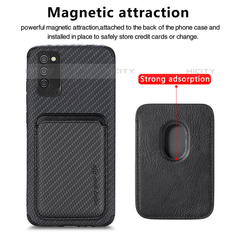 Funda Silicona Carcasa Ultrafina Goma con Magnetico S02D para Samsung Galaxy M02s