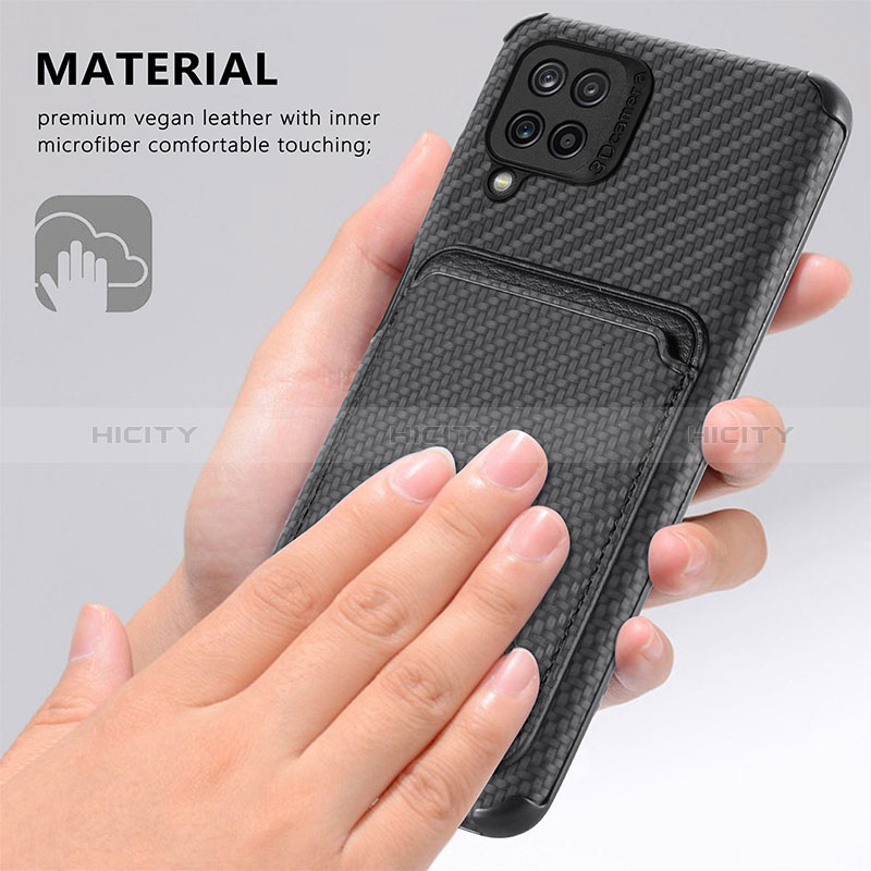 Funda Silicona Carcasa Ultrafina Goma con Magnetico S02D para Samsung Galaxy M12