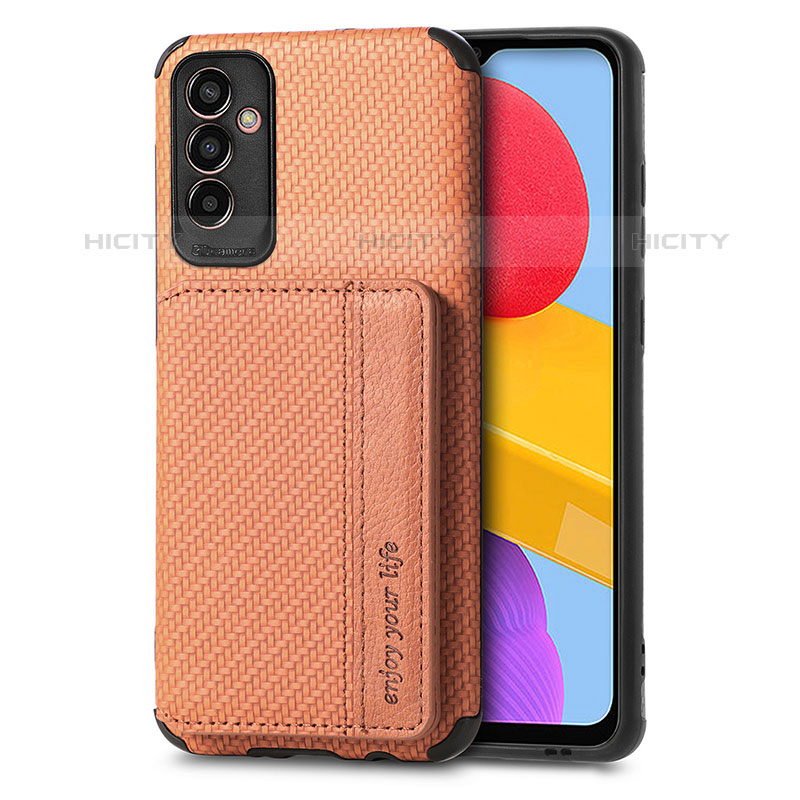 Funda Silicona Carcasa Ultrafina Goma con Magnetico S02D para Samsung Galaxy M13 5G Marron