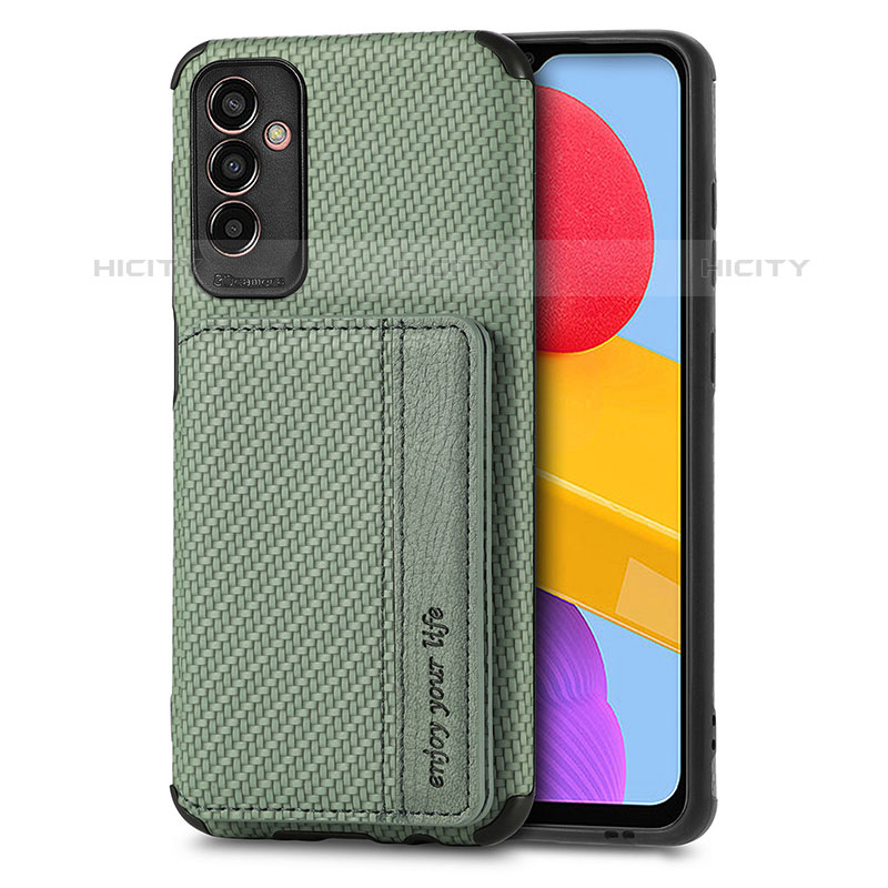 Funda Silicona Carcasa Ultrafina Goma con Magnetico S02D para Samsung Galaxy M13 5G Verde