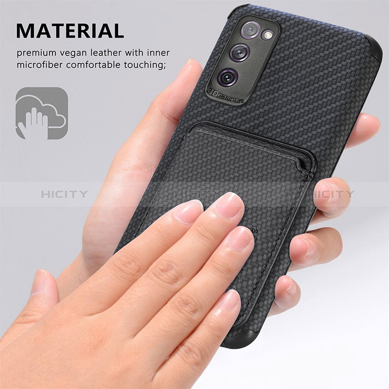 Funda Silicona Carcasa Ultrafina Goma con Magnetico S02D para Samsung Galaxy S20 Lite 5G