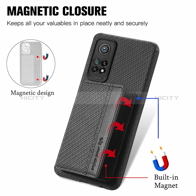 Funda Silicona Carcasa Ultrafina Goma con Magnetico S02D para Xiaomi Mi 10T Pro 5G