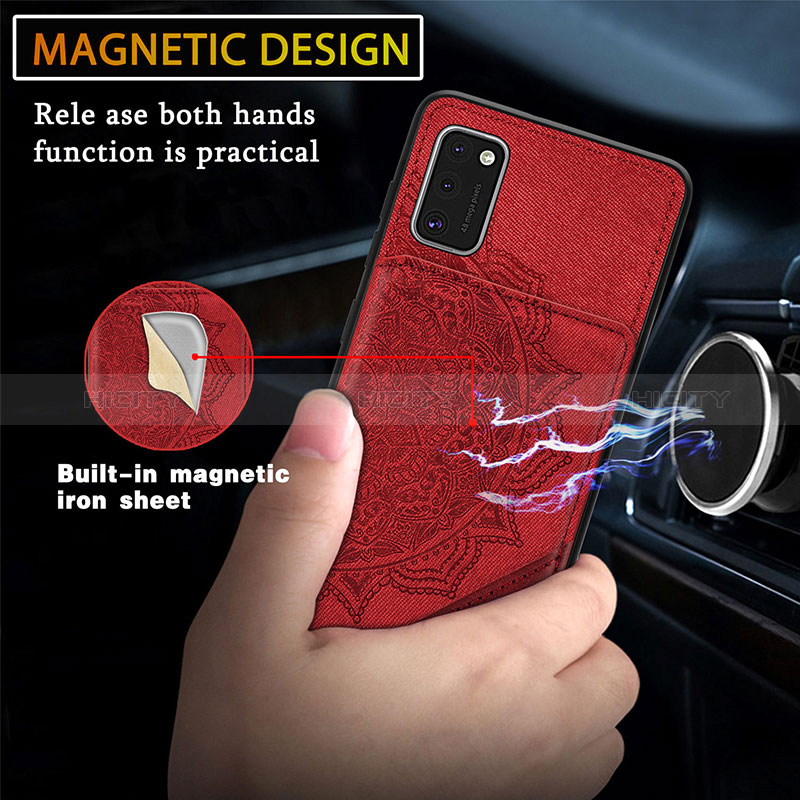 Funda Silicona Carcasa Ultrafina Goma con Magnetico S03D para Samsung Galaxy A41