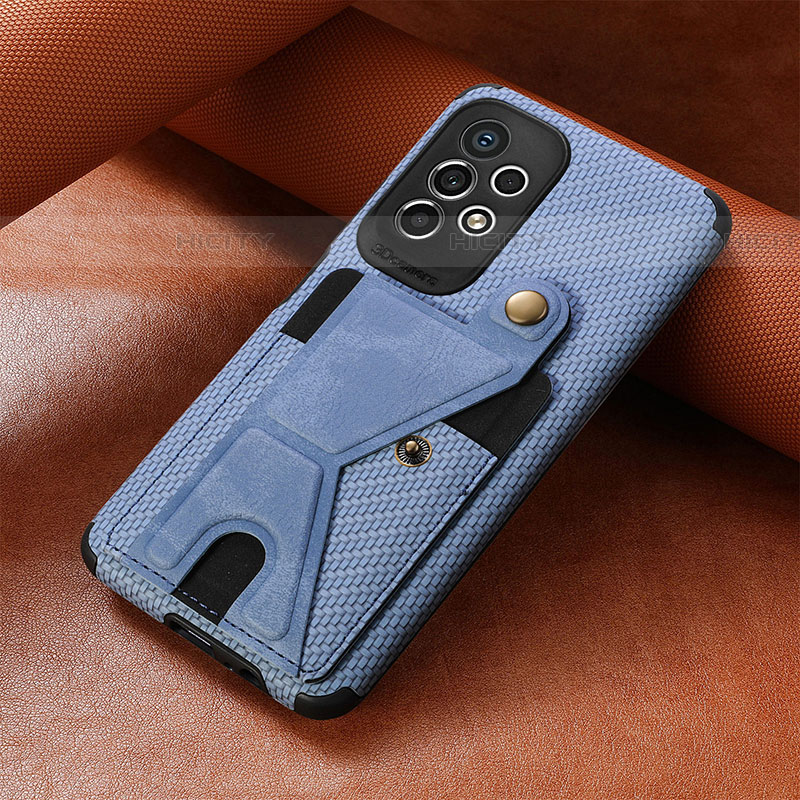 Funda Silicona Carcasa Ultrafina Goma con Magnetico S03D para Samsung Galaxy A73 5G Azul