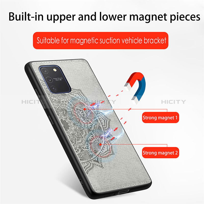 Funda Silicona Carcasa Ultrafina Goma con Magnetico S03D para Samsung Galaxy A91