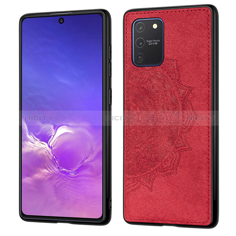 Funda Silicona Carcasa Ultrafina Goma con Magnetico S03D para Samsung Galaxy M80S Rojo