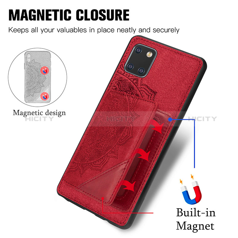 Funda Silicona Carcasa Ultrafina Goma con Magnetico S03D para Samsung Galaxy Note 10 Lite