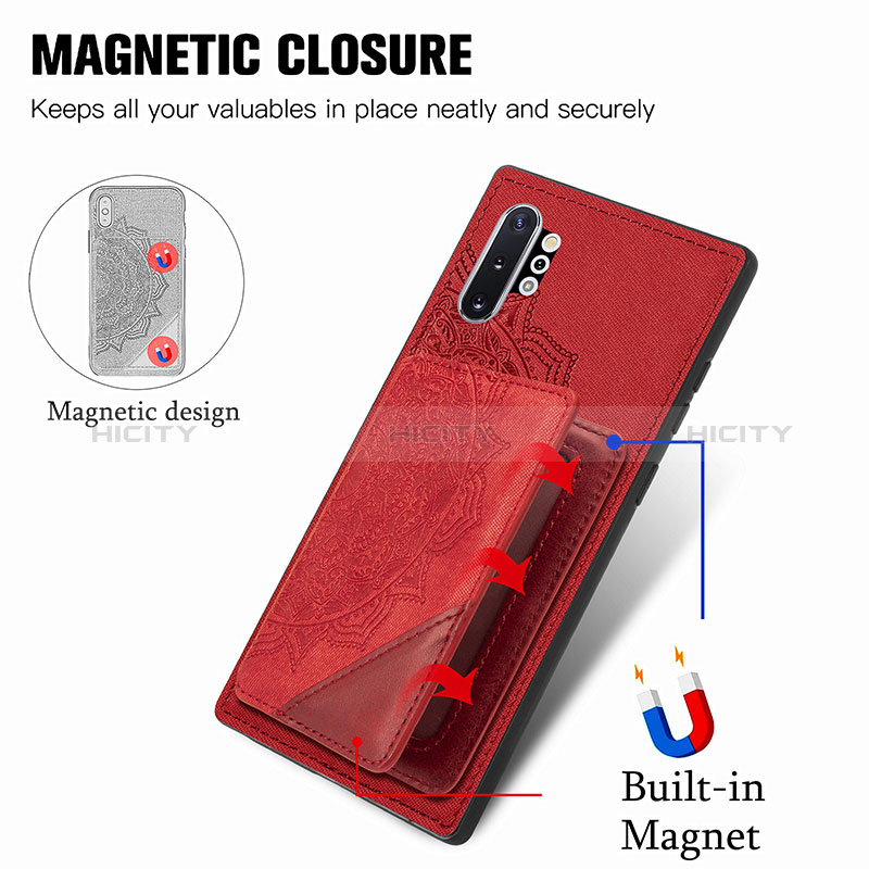 Funda Silicona Carcasa Ultrafina Goma con Magnetico S03D para Samsung Galaxy Note 10 Plus 5G