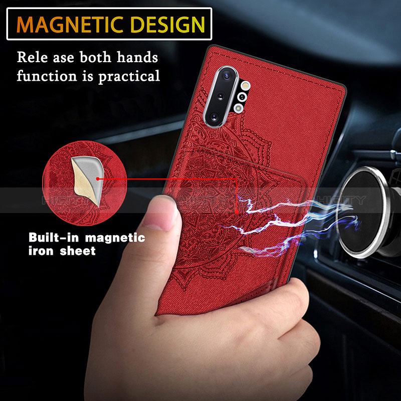 Funda Silicona Carcasa Ultrafina Goma con Magnetico S03D para Samsung Galaxy Note 10 Plus 5G