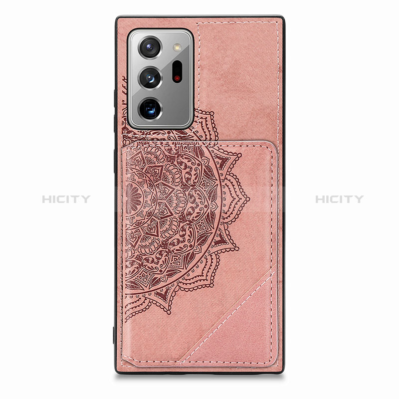 Funda Silicona Carcasa Ultrafina Goma con Magnetico S03D para Samsung Galaxy Note 20 Ultra 5G Oro Rosa