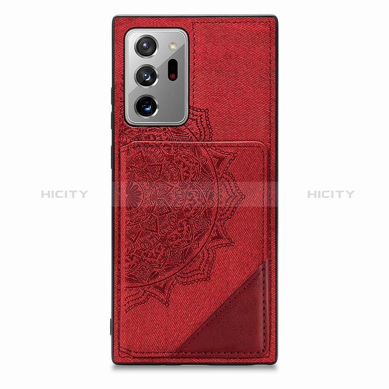 Funda Silicona Carcasa Ultrafina Goma con Magnetico S03D para Samsung Galaxy Note 20 Ultra 5G Rojo