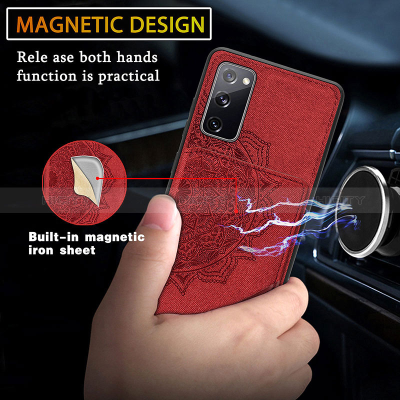 Funda Silicona Carcasa Ultrafina Goma con Magnetico S03D para Samsung Galaxy S20 FE 5G