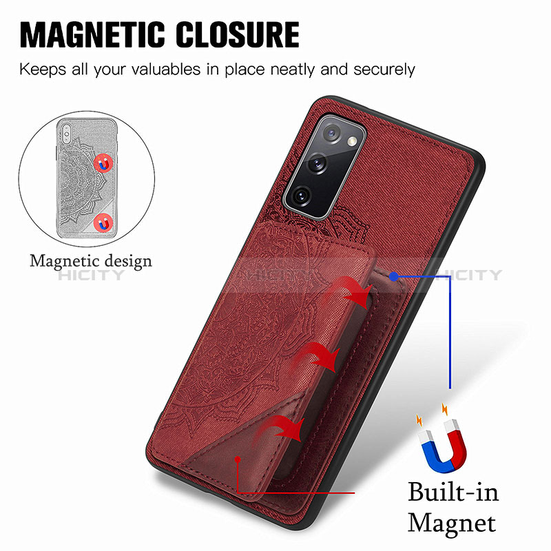 Funda Silicona Carcasa Ultrafina Goma con Magnetico S03D para Samsung Galaxy S20 Lite 5G