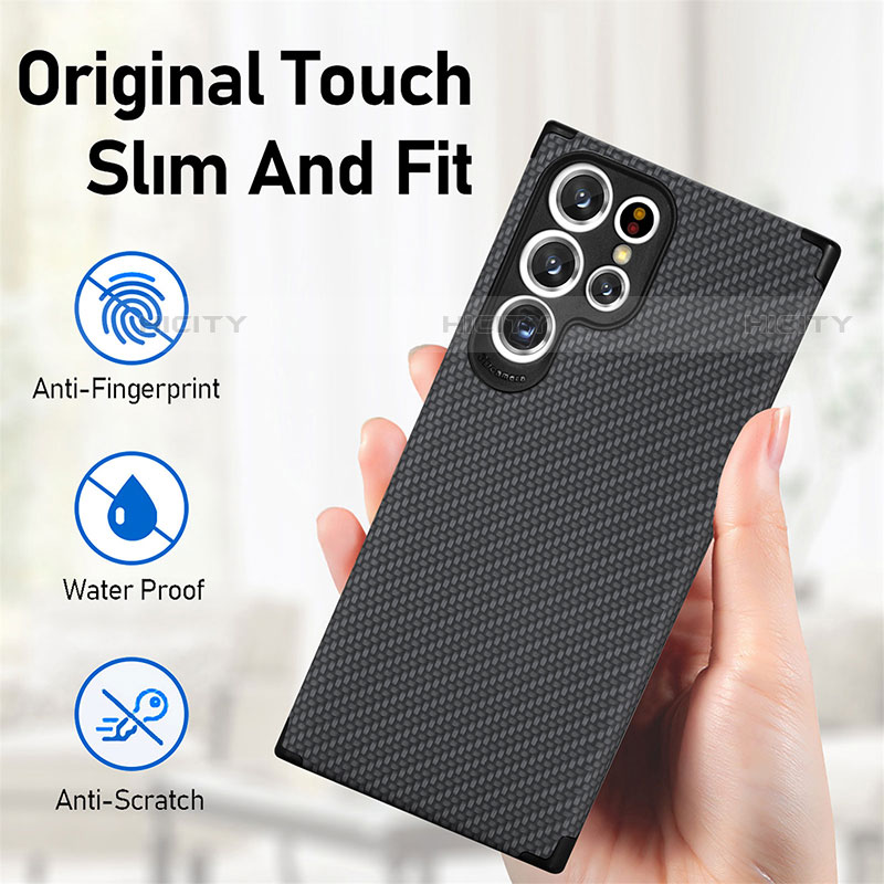 Funda Silicona Carcasa Ultrafina Goma con Magnetico S03D para Samsung Galaxy S21 Ultra 5G