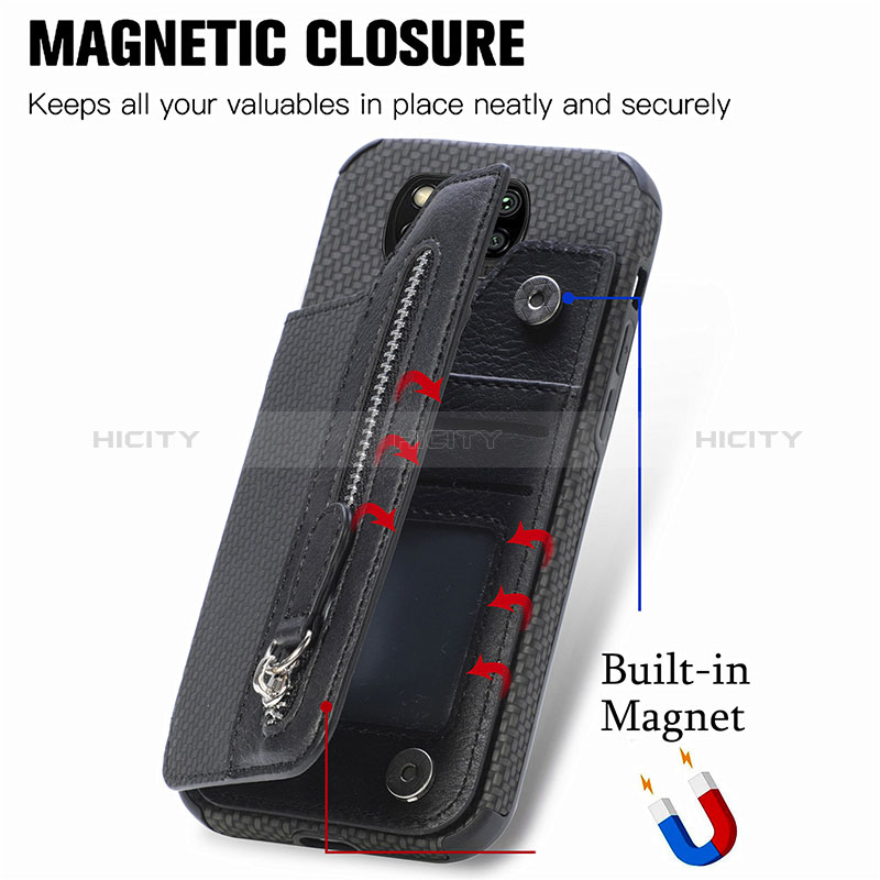 Funda Silicona Carcasa Ultrafina Goma con Magnetico S03D para Xiaomi Poco X3