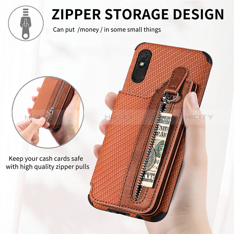 Funda Silicona Carcasa Ultrafina Goma con Magnetico S03D para Xiaomi Redmi Note 9 Pro