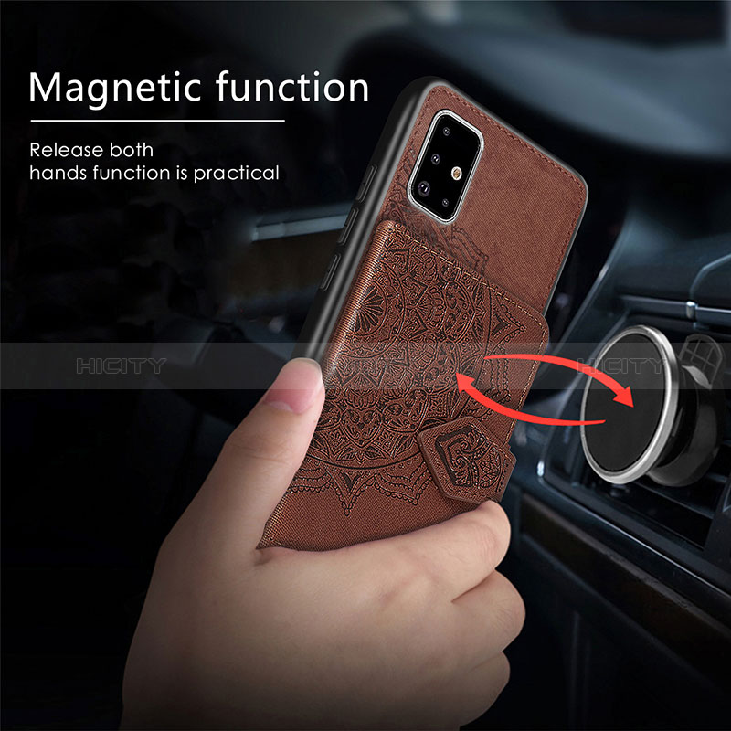 Funda Silicona Carcasa Ultrafina Goma con Magnetico S04D para Samsung Galaxy A51 5G