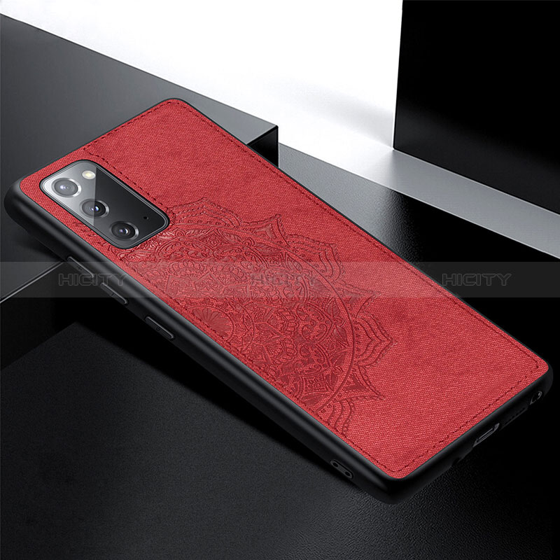 Funda Silicona Carcasa Ultrafina Goma con Magnetico S04D para Samsung Galaxy Note 20 5G Rojo