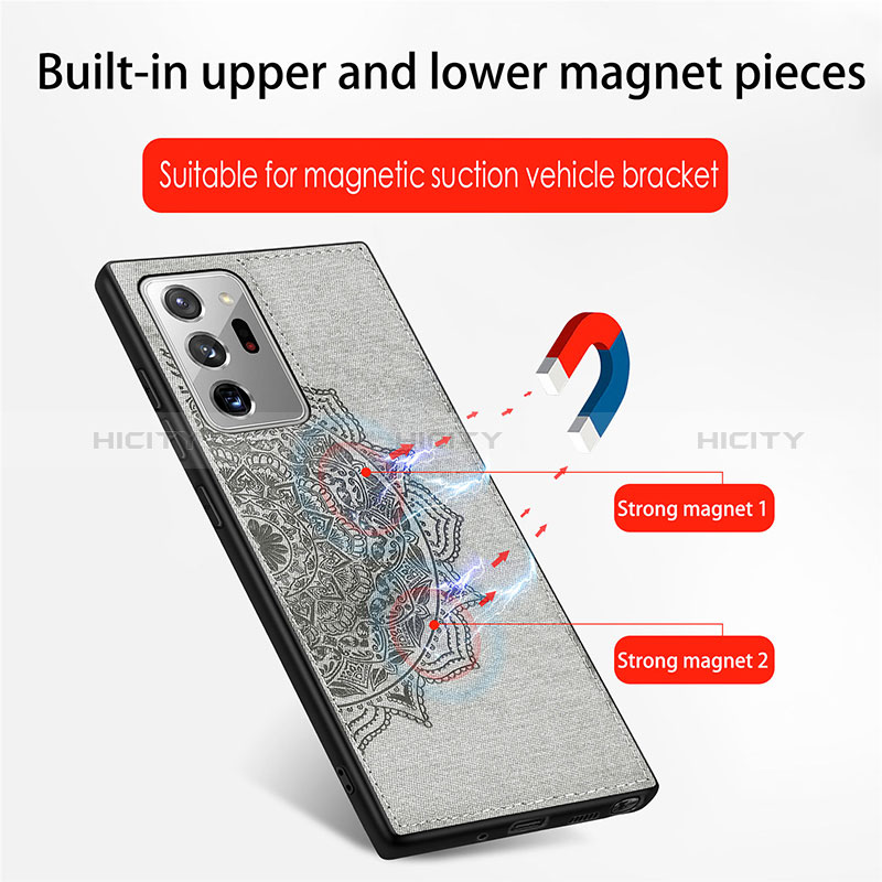 Funda Silicona Carcasa Ultrafina Goma con Magnetico S04D para Samsung Galaxy Note 20 Ultra 5G