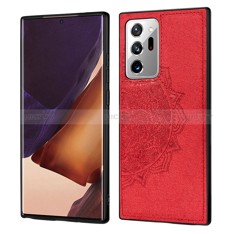 Funda Silicona Carcasa Ultrafina Goma con Magnetico S04D para Samsung Galaxy Note 20 Ultra 5G Rojo