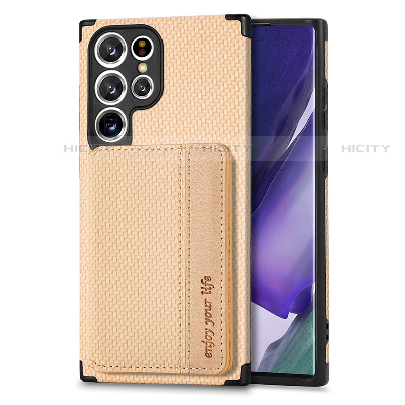 Funda Silicona Carcasa Ultrafina Goma con Magnetico S04D para Samsung Galaxy S23 Ultra 5G