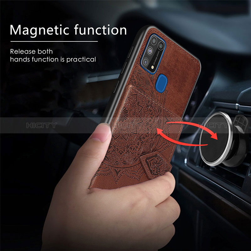 Funda Silicona Carcasa Ultrafina Goma con Magnetico S05D para Samsung Galaxy M21s