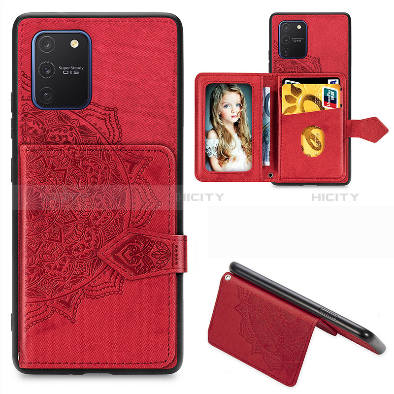 Funda Silicona Carcasa Ultrafina Goma con Magnetico S05D para Samsung Galaxy M80S Rojo