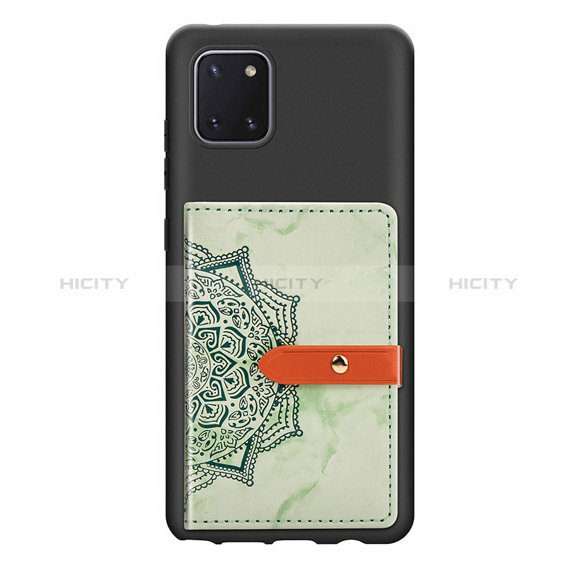 Funda Silicona Carcasa Ultrafina Goma con Magnetico S05D para Samsung Galaxy Note 10 Lite Verde