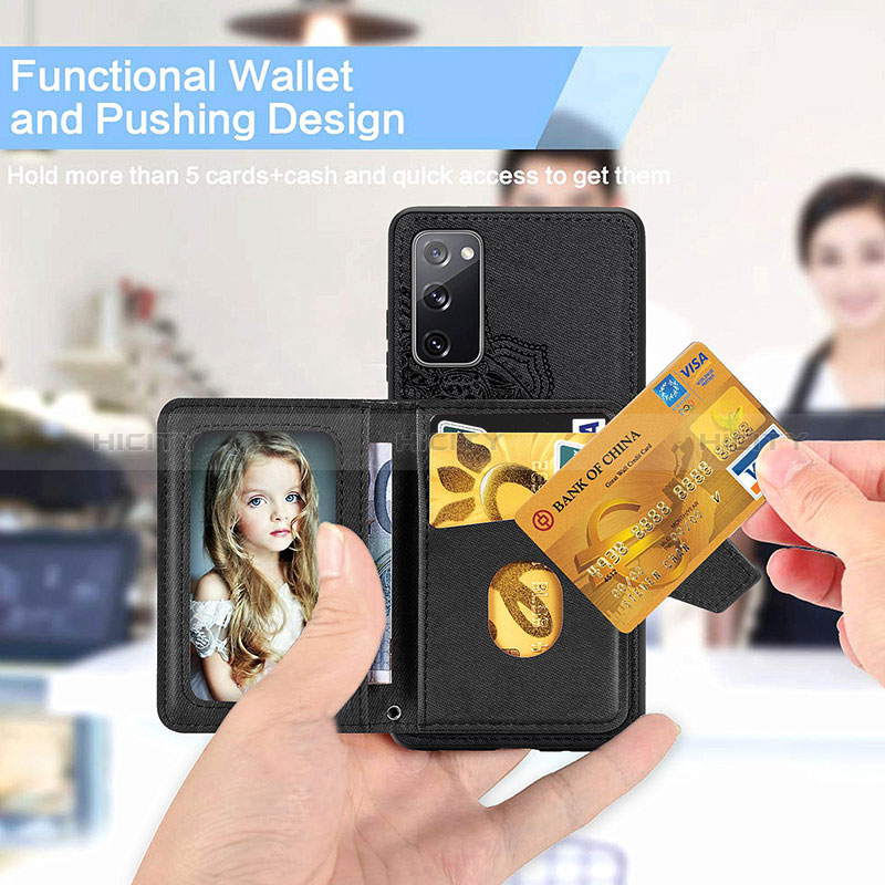 Funda Silicona Carcasa Ultrafina Goma con Magnetico S05D para Samsung Galaxy S20 FE (2022) 5G